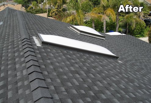 after residential roofing 